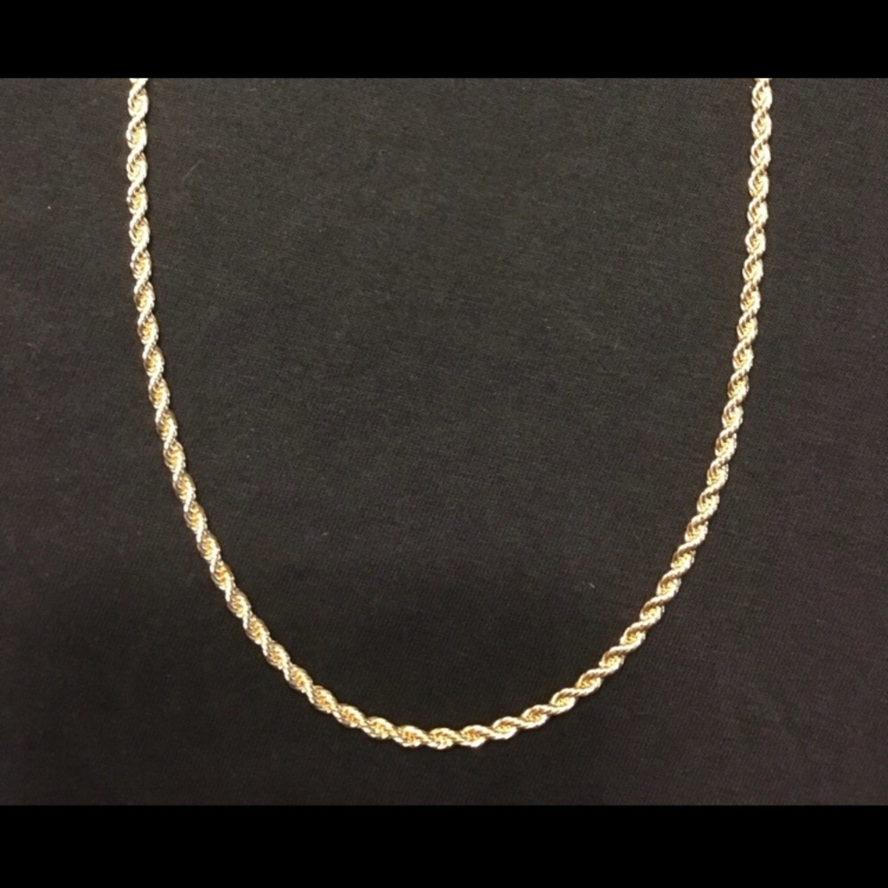 Stamped 14K Gold Rope Chain 20in 4mm
